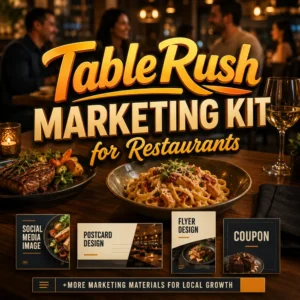 TableRush Marketing Kit for Restaurants