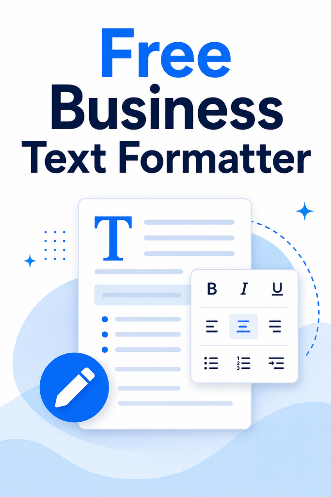 Free Business Text Formatter